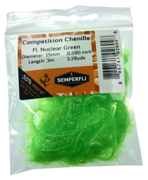 15mm Competition Chenille Fl Nuclear Green